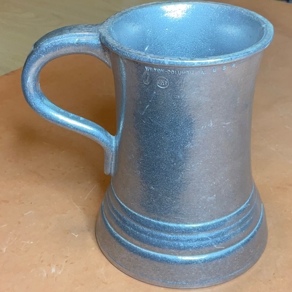 VINTAGE Wilton Columbia PA 1776 Pewter Tankard Stein Mug, 12 oz. - Picture 2 of 6